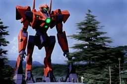Still frame of Eva Unit-01 from the live-action Neon Genesis Evangelion movie.