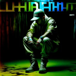 Limp bizkit new single cd cover artwork with a minimalist far perspective. 1999 y2k holographic, ride. Nu metal.