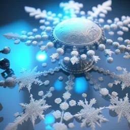  octane render, high detail, snowflake