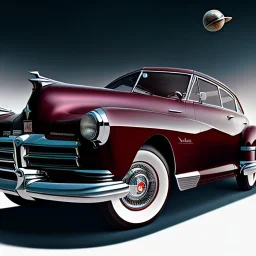 fullbody Drawing of '1948 Tucker Torpedo',intricate detail,by andrea bonelli,Kilian Eng,Ohrai,evan lee,three quarters view, toned colors,16k