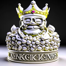King cheerful 3D Clear details