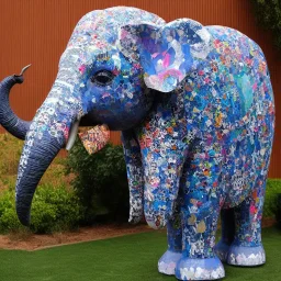 Paper mache elephant