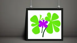 rave poster with Four-leaf clover text area