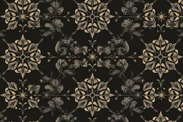 a pattern for residential wallpaper , fine detail, organic, monochromatic