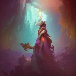 Hero of the light, a masterpiece, 8k resolution, fantasy concept art, Anna Dittmann, dynamic lighting, hyperdetailed, Splash screen art, trending on Artstation, deep color, Unreal Engine, volumetric lighting, Alphonse Mucha, Jordan Grimmer, purple and aqua complementary colours