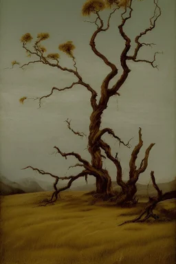 grass with dead tree by Andrea del sarto