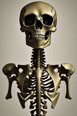 Skeleton smoking