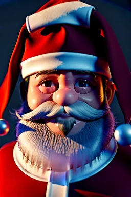 russel crowe dressed as santa claus, brett leonard, jeffrey wright, unreal 5, octane render, cinema4d, dynamic lighting, dramatic lighting, 4k, redshift render, highly detailed, hyper realistic