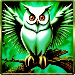 white owl 90's tcg art