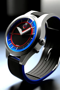Design a contemporary, high-end wristwatch that incorporates subtle and elegant Pepsi branding elements to appeal to modern consumers.