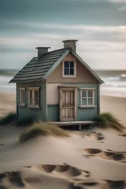 Casa pequeña en la playa