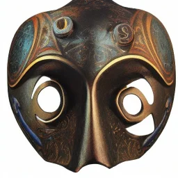 mystic iconic illyrian mask, profile man, full details, coming from deep space