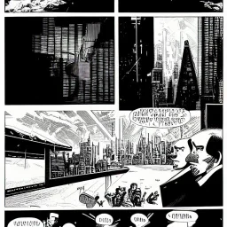 Futuristic, cyberpunk, Friedrich Nietzsche, comic style