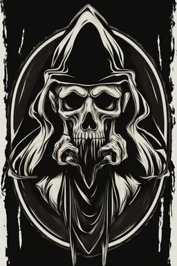 Very simple Logo representing the grim reaper