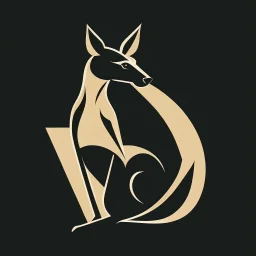 Kangaroo Logo, Fancy, Professional, Hotel Logo, ralph lauren look-alike. 1997 based, Japanese, Minimalistic.