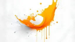 create stylised background image for website in white with a splash of orange that looks like paint