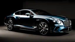 the third generation Bentley Continental GT by its overall design. The front bumper seems to be derived from the BMW M3 (F80) and BMW M4 (F82/F83), while the headlights were most likely taken from modern Porsches, such as the Porsche 991. The tail lights and rear chrome trim might be based on the Lagonda Taraf.