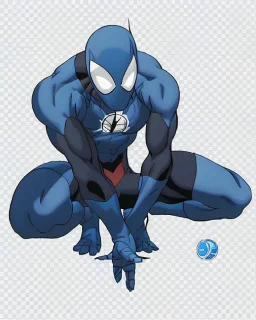 spider-man as DC blue lantern