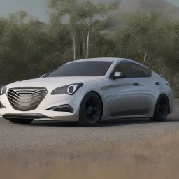 Hyundai Genesis Car White