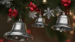 christmas silver bell