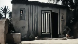 [colour helmut newton 1960’s stop-motion animation style the small Jesus house near Bethlehem] a 70s advertisement video TV featuring In the corner, a figure emerges from the shadows. It's Maria Magdalena in agent provocateur, her eyes gleaming with a mixture of allure and danger. She moves towards you with a grace that captivates your every sense, drawing you in like a moth to a flame as a claymation character toy from a claymation horror movie in burning rainbow land, from hell, creepy Videos