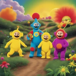 Cheech and Chong stumble upon the colorful and innocent Teletubbies, but under the influence of acid, everything spirals out of control.