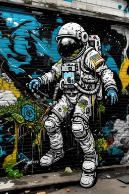 Lichen Survives on Outside of International Space Station; street art