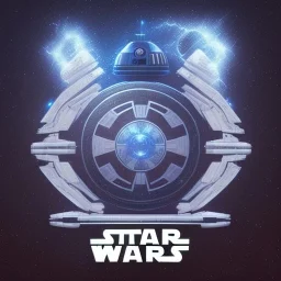 logo with only the letters 'STAR WARS', intricate