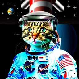 The Cat in the Hat as an astronaut