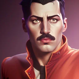 Insanely detailed character portrait of freddie mercury ::perfect proportions::flawless perfect hands::by Artgerm, Greg Olsen, Pixar, WLOP:: hyperrealistic, hyper detailed, photorealistic :: a masterpiece, incredible composition, amazing depth, imposing, meticulously composed, 8k :: unreal engine :: detailed matte painting, deep color, fantastical, intricate detail, splash screen, complementary colors, fantasy concept art, 8k resolution trending on Artstation Unreal Engine