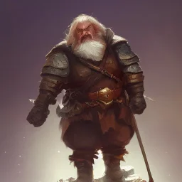 dungeons and dragons dwarf character portrait, dramatic light, mountain background, 2 0 0 mm focal length, painted by stanley lau, painted by greg rutkowski, painted by stanley artgerm, digital art, trending on artstation