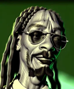 Snoop Dogg, smoking marijuana, weed background, hyper realistic