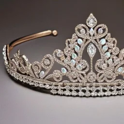 diamond tiara, art noveau, filigree, floral, breathtaking, highly ornate, delicate, intricate, photorealistic, high fashion, fine jewellery, luxury, designer