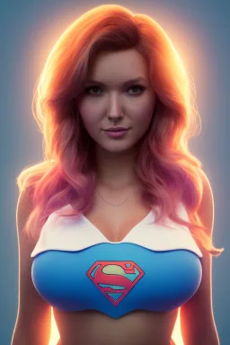 isometric clean art of super woman Camilla Luddington, busty hitomi tanaka, tatics clothes, soft lighting, soft pastel gradients, high definition, 3d icon clay render, blender 3d