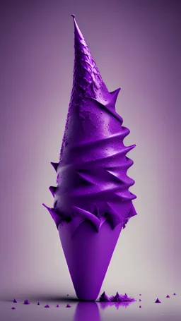 purple blast, cone shape