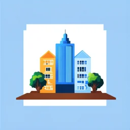 hero image for real estate company minimalist illustration
