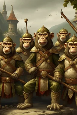 monkey army fantasy medival