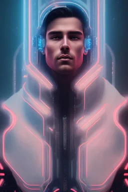 cyberpunk, head, men, portrai, tron