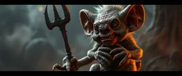 hyena gnome kobold realistic and creepy
