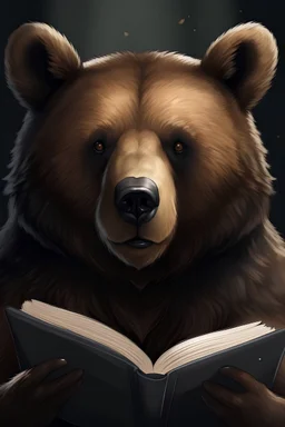 Bear portrait book vover