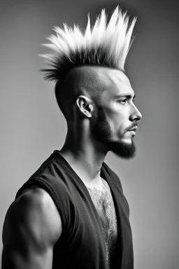 Man with a mohawk