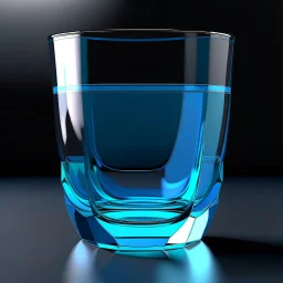 glass cup stylized