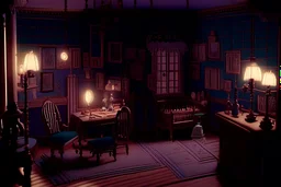 A Victorian doll's house in the play room, cinematic lighting, very detailed