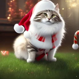 pltn style, cute young cats dressed in a santa costume, kawaii, reaching forward, 16k resolution concept art portrait by Greg Rutkowski, Artgerm, WLOP, Alphonse Mucha dynamic lighting hyperdetailed intricately detailed art trending on Artstation triadic colors Unreal Engine 5, digital Art, perfect composition, beautiful detailed intricate insanely detailed octane render trending on artstation, 16 k artistic photography, photorealistic concept art, soft natural volumetric c