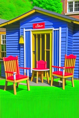 Playhouse with chairs