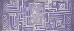 A light purple maze of illusion painted by Pablo Picasso