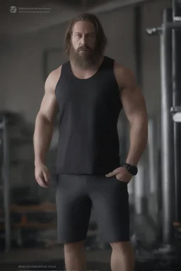 ProtoVision - Absolute Reality - Realism Engine XL - PhotoReal, What if Kat Dennings was an extremely muscular man with a goatee, wearing a black muscle shirt and Bermuda shorts, 4k, 8k, 32k UHD, Hyper realistic, extremely colorful, vibrant, photorealistic, realistic, sharp, highly detailed, professional quality, beautiful, awesome, majestic, superb, trending on artstation, pleasing, lovely, Cinematic, gorgeous,