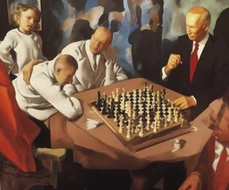 Complex Surgical Instruments,Putin, President Xi Of China And Joe Biden Play Chess with a Newborn Boy,Painting By Adrian Ghenie,Michelangelo,Rene Magritte,Lucian Freud,Salvador Dali,Pablo Picasso