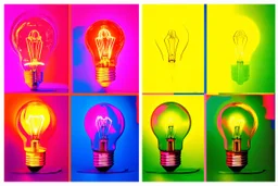 light bulp warhol style