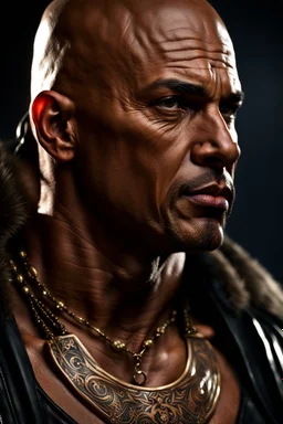 portrait of a 45 year old Handsome muscular mercenary with light bronze skin adorned with tattoos. photorealistic